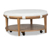 Rhett Round Coffee Table - White