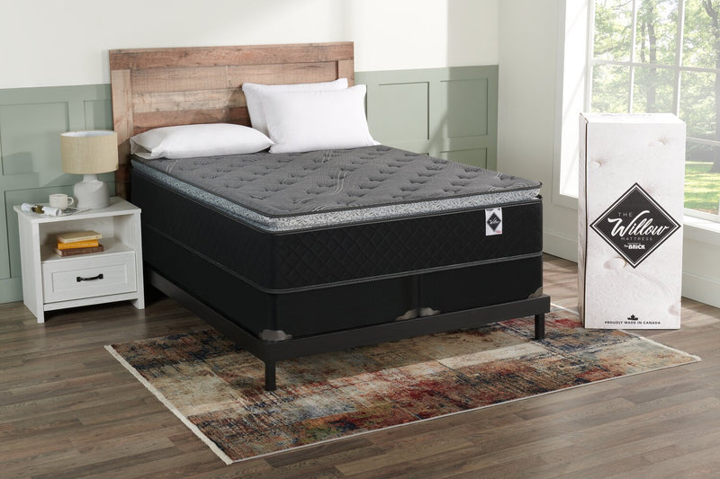 Springwall Sage Pillowtop Split Queen Mattress-in-a-Box Set