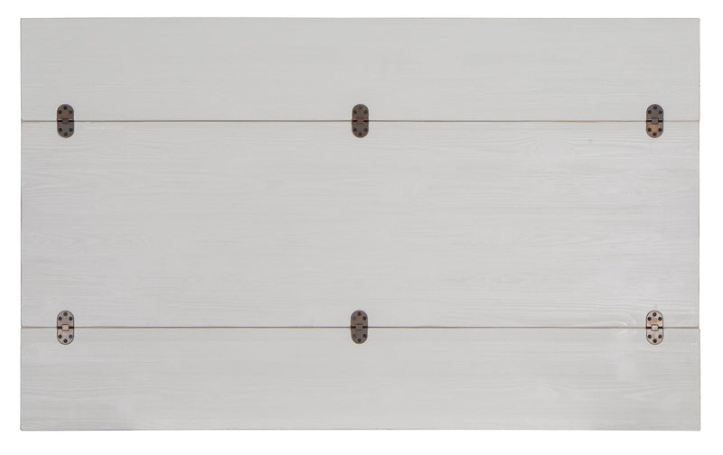 Harper 60\" Modern Sofa Table with Storage and Shelf - White Pine