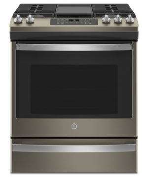 GE 5.6 Cu. Ft. Gas Range with Convection and Air Fry - Slate - JCGS760EPES