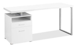 Heather Adjustable Desk - White
