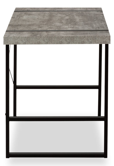 Avery 49\" Office Desk - Grey Concrete-Look