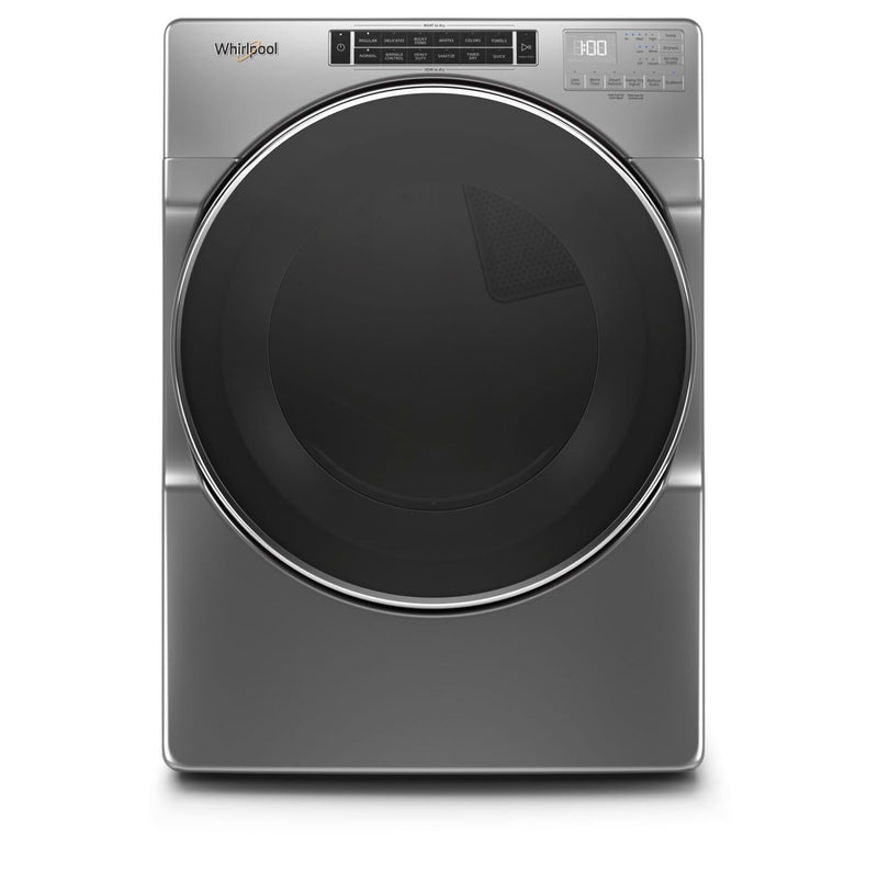 Whirlpool 7.4 Cu. Ft. Closet-Depth Gas Dryer with Steam - WGD8620HC - Dryer in Chrome Shadow