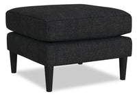 BLOK Modular Fabric Ottoman - Charcoal 