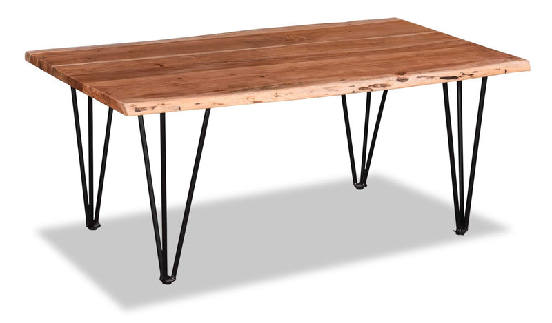 Kaleb Coffee Table - Contemporary, Industrial, Rustic style Coffee Table in Natural acacia wood Acacia