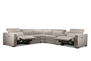 Adelaide 6-Piece Power Reclining Sectional - Grey