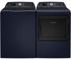 Profile 6.2 Cu. Ft. Top-Load Washer and 7.3 Cu. Ft. Electric Dryer - Sapphire Blue 