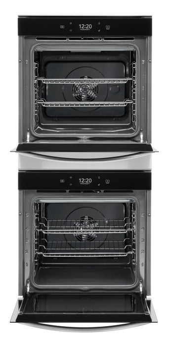Whirlpool 24\" 5.8 Cu. Ft. Electric Double Wall Oven with True Convection - Fingerprint Resistant Stainless Steel - WOD52ES4MZ
