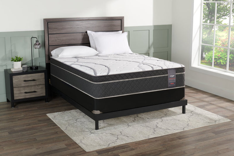 Springwall Radiant Eurotop Low-Profile Queen Mattress Set