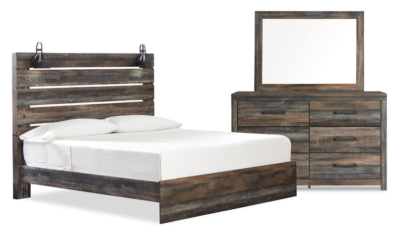 Abby 5-Piece King Bedroom Package - Brown 