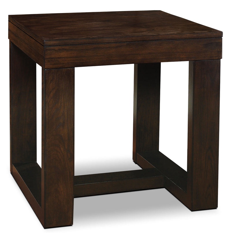 Watson End Table - Contemporary style End Table in Dark Brown Wood