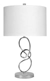 Chrome Swirl Table Lamp