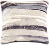 Watercolour Stripe Accent Pillow – Off-White, White, Grey and Black