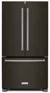 KitchenAid 20 Cu. Ft. French-Door Refrigerator with Interior Dispenser - Black Stainless Steel