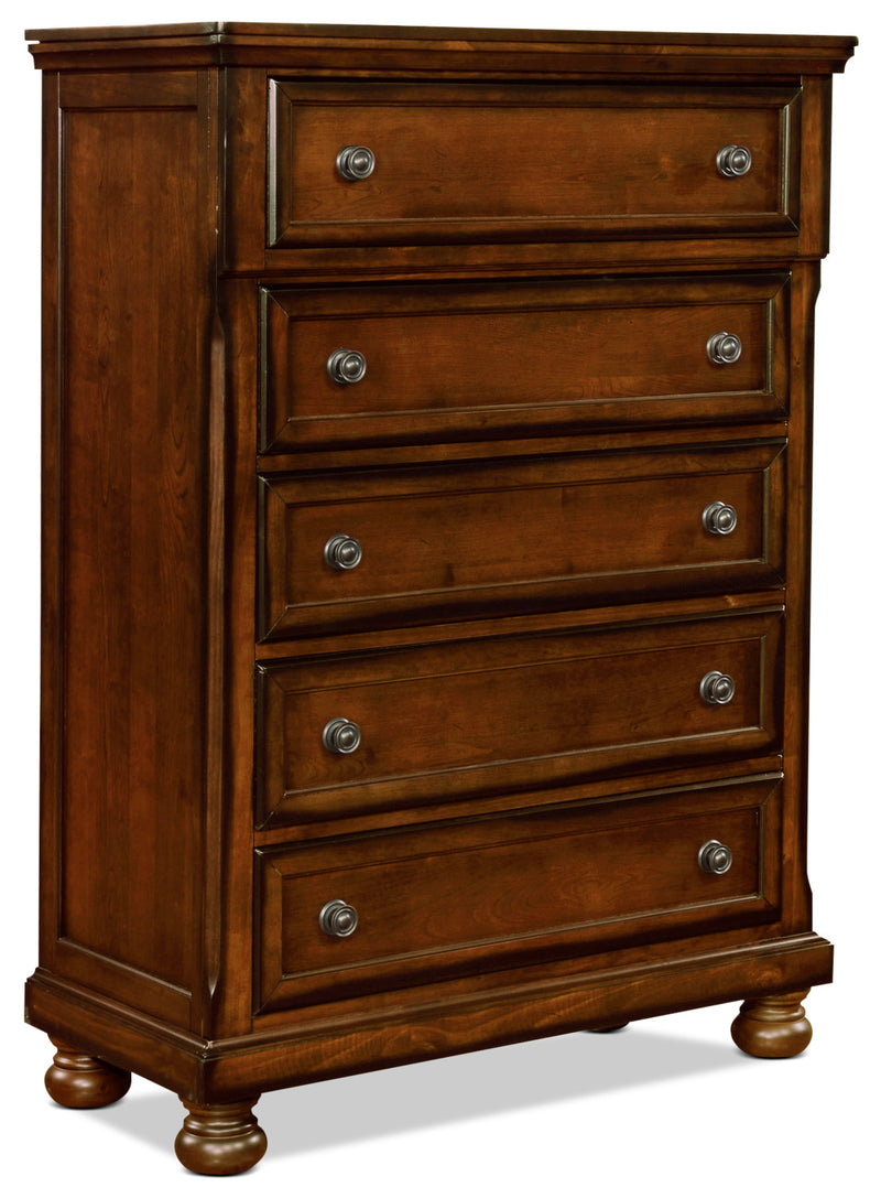 Chelsea Chest - Traditional style Chest in Cherry Pine Solids and Cherry Veneers