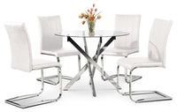 Tori 5-Piece Dining Package - White