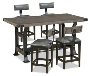 Ironworks 5-Piece Counter-Height Dining Package