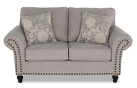 Wynn Chenille Loveseat - Grey 