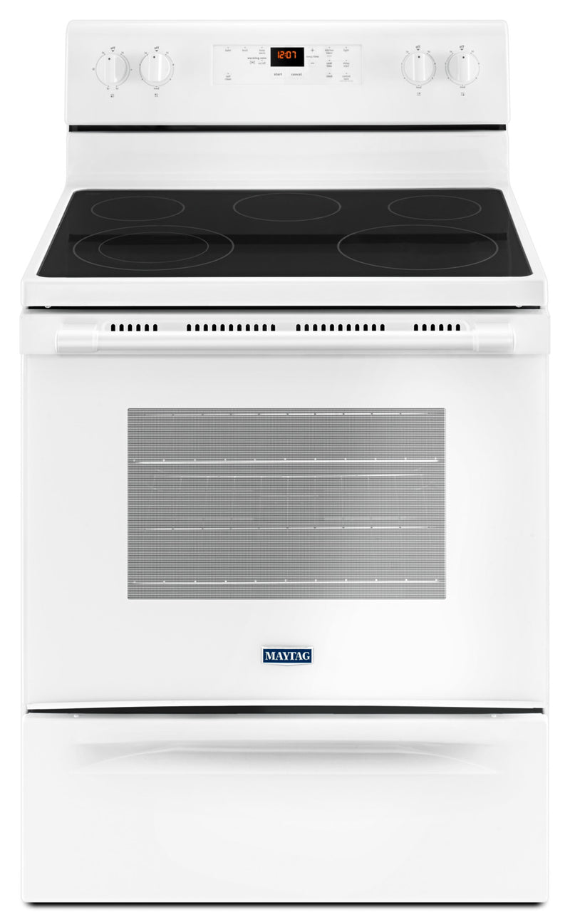 Maytag 5.3 Cu. Ft. Electric Freestanding Range – YMER6600FW - Electric Range in White