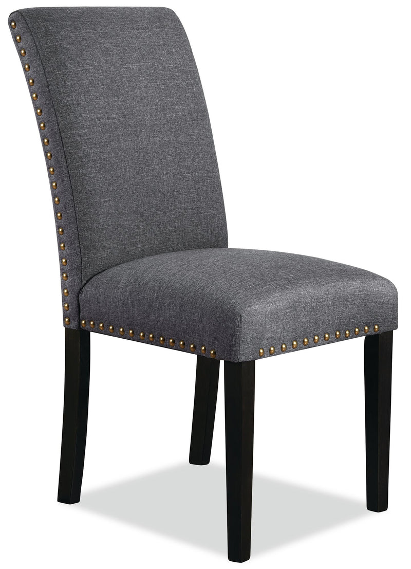 York Studded Dining Chair - Grey