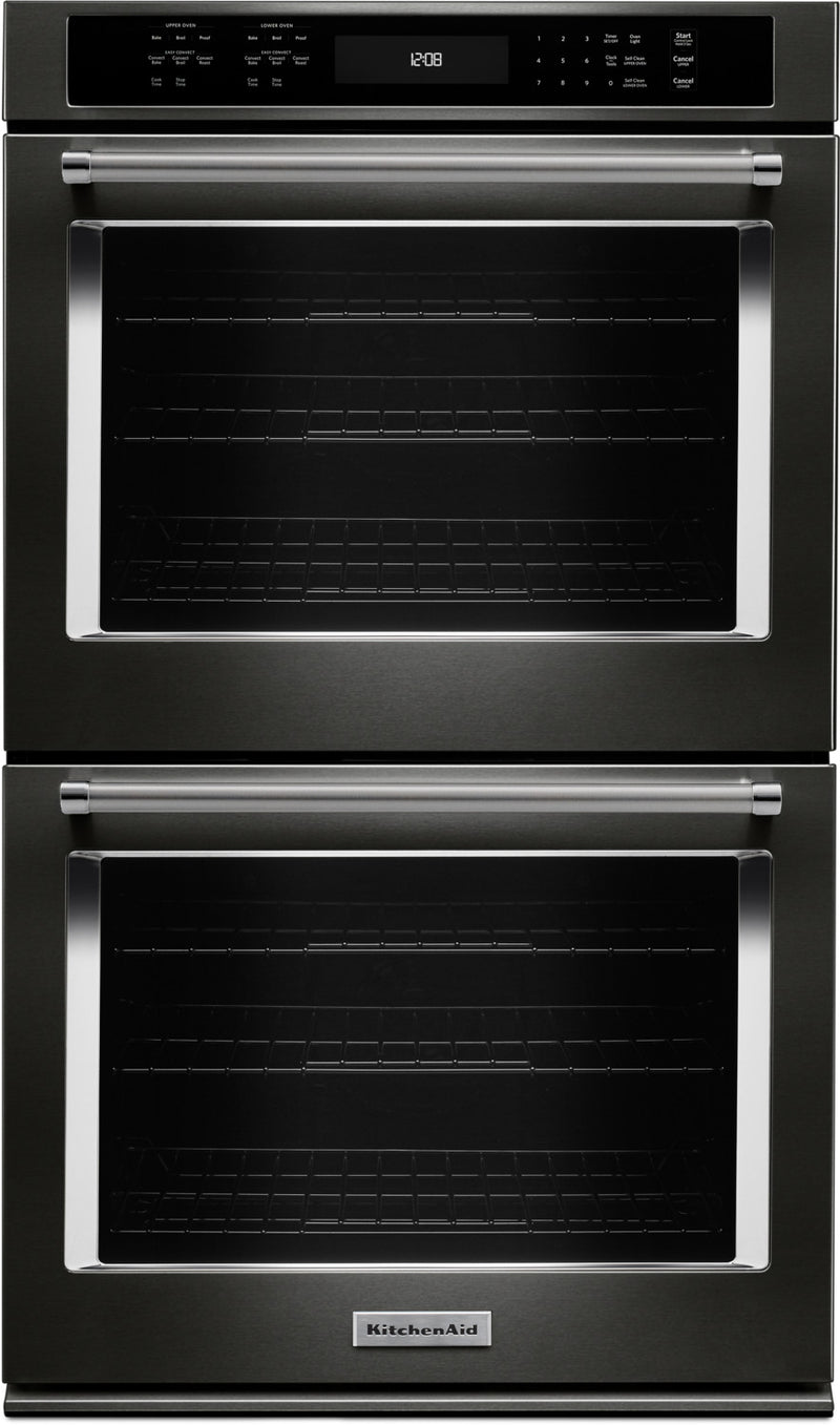 KitchenAid 30” Double Wall Oven - KODE500BS - Double Wall Oven in Black Stainless Steel